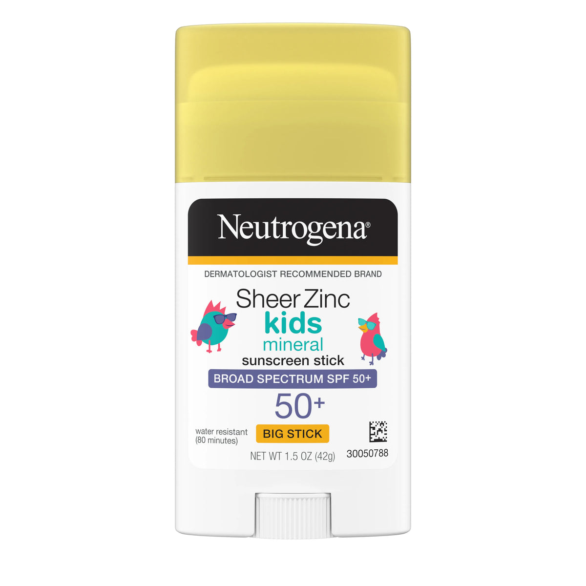 Neutrogena® Sheer Zinc Kids Mineral Sunscreen Stick Broad Spectrum SPF 50+, 1.5 Oz