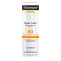 Neutrogena® Clear Face Serum Sunscreen with Green Tea Broad Spectrum SPF 60 Fragrance Free, 1.7 Fl. Oz