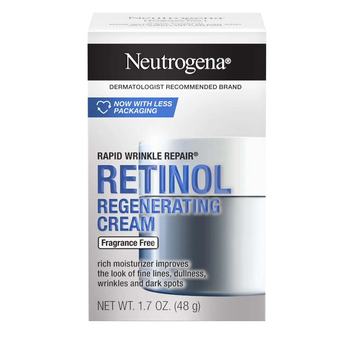 Neutrogena® Rapid Wrinkle Repair Retinol Regenerating Cream, Fragrance-Free, 1.7 Oz